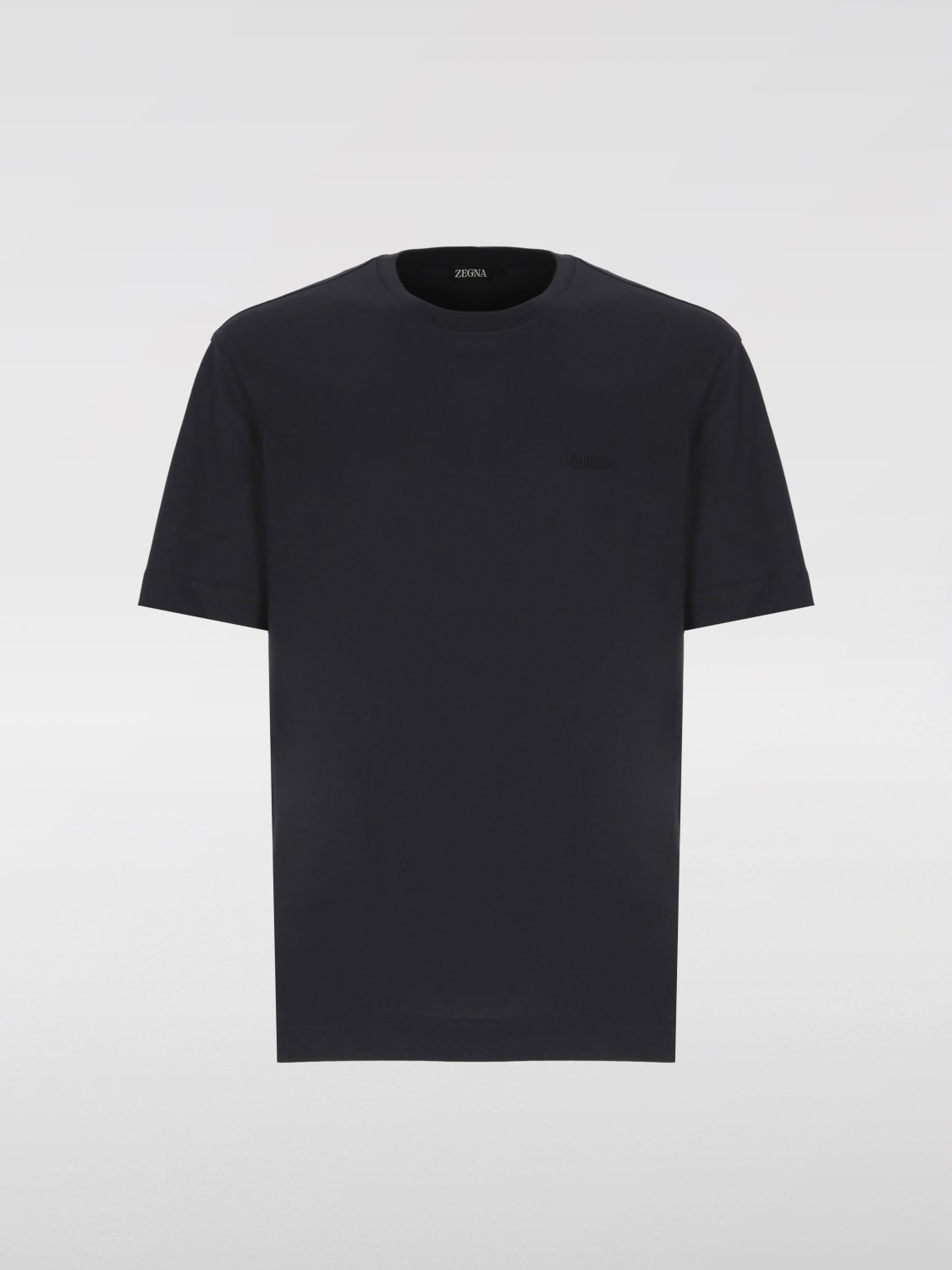 ZEGNA: T-shirt men - Blue | Zegna t-shirt UF360A9F765 online