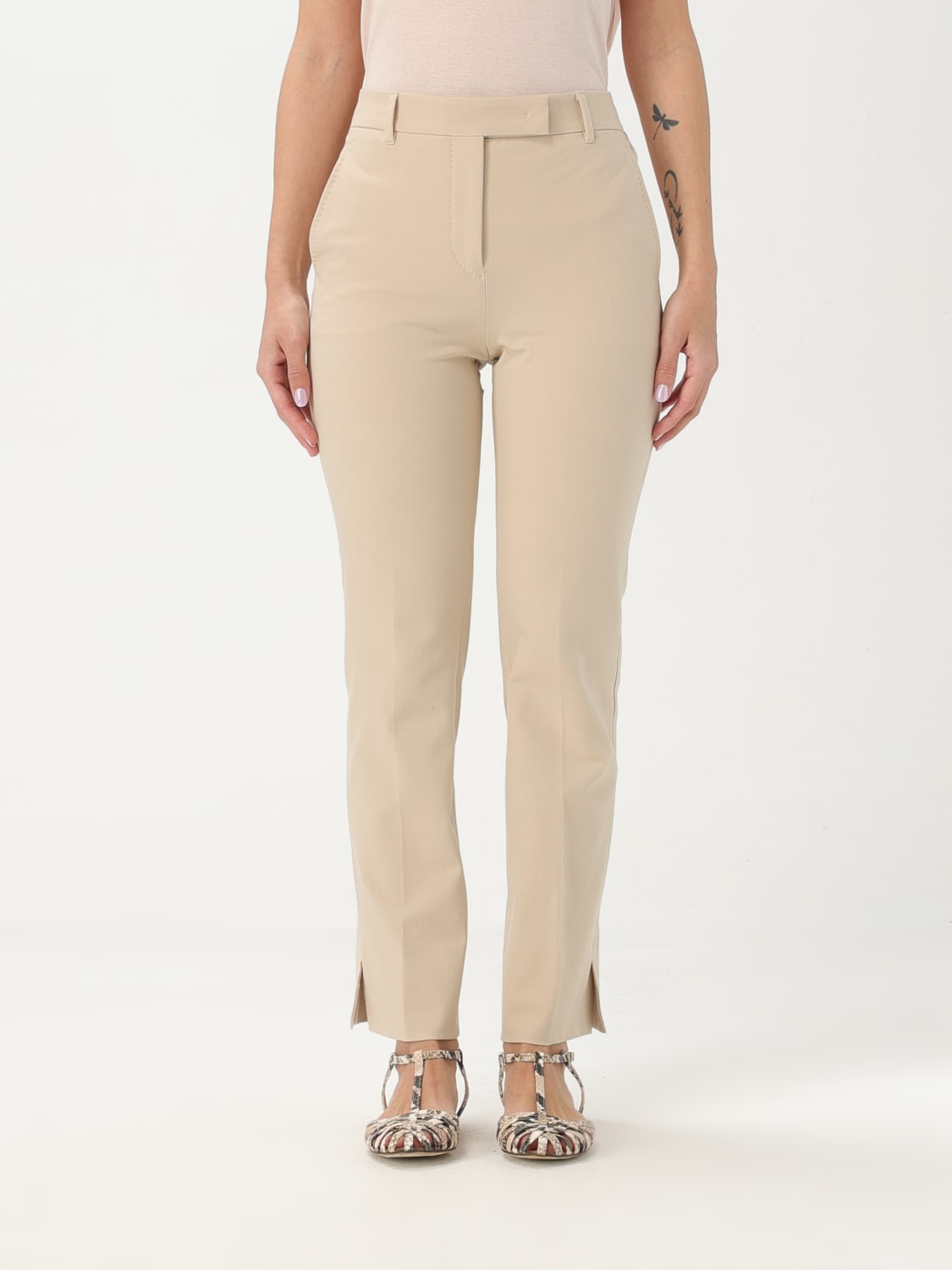 INCOTEX PANTS: Pants woman Incotex, Beige - Img 1