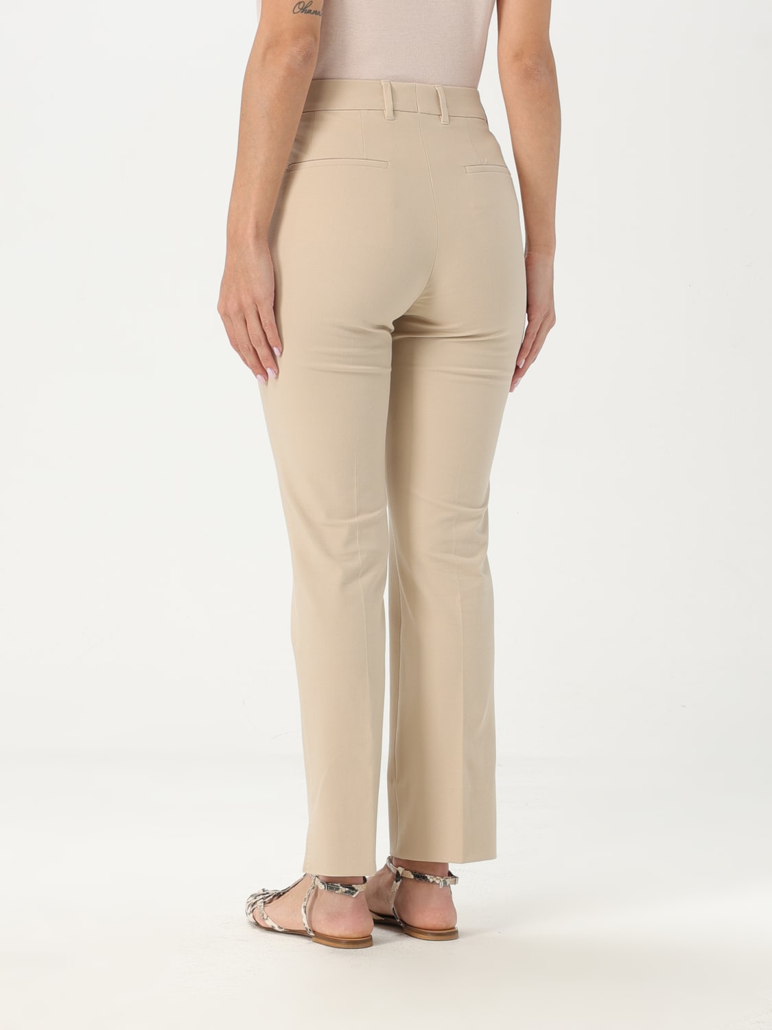 INCOTEX PANTS: Pants woman Incotex, Beige - Img 2