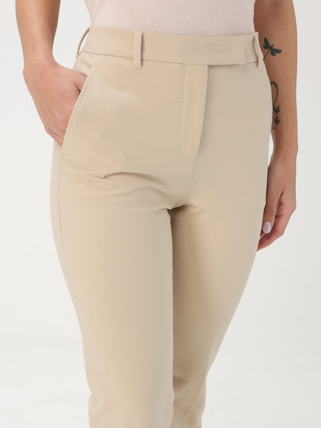 INCOTEX PANTS: Pants woman Incotex, Beige - Img 3