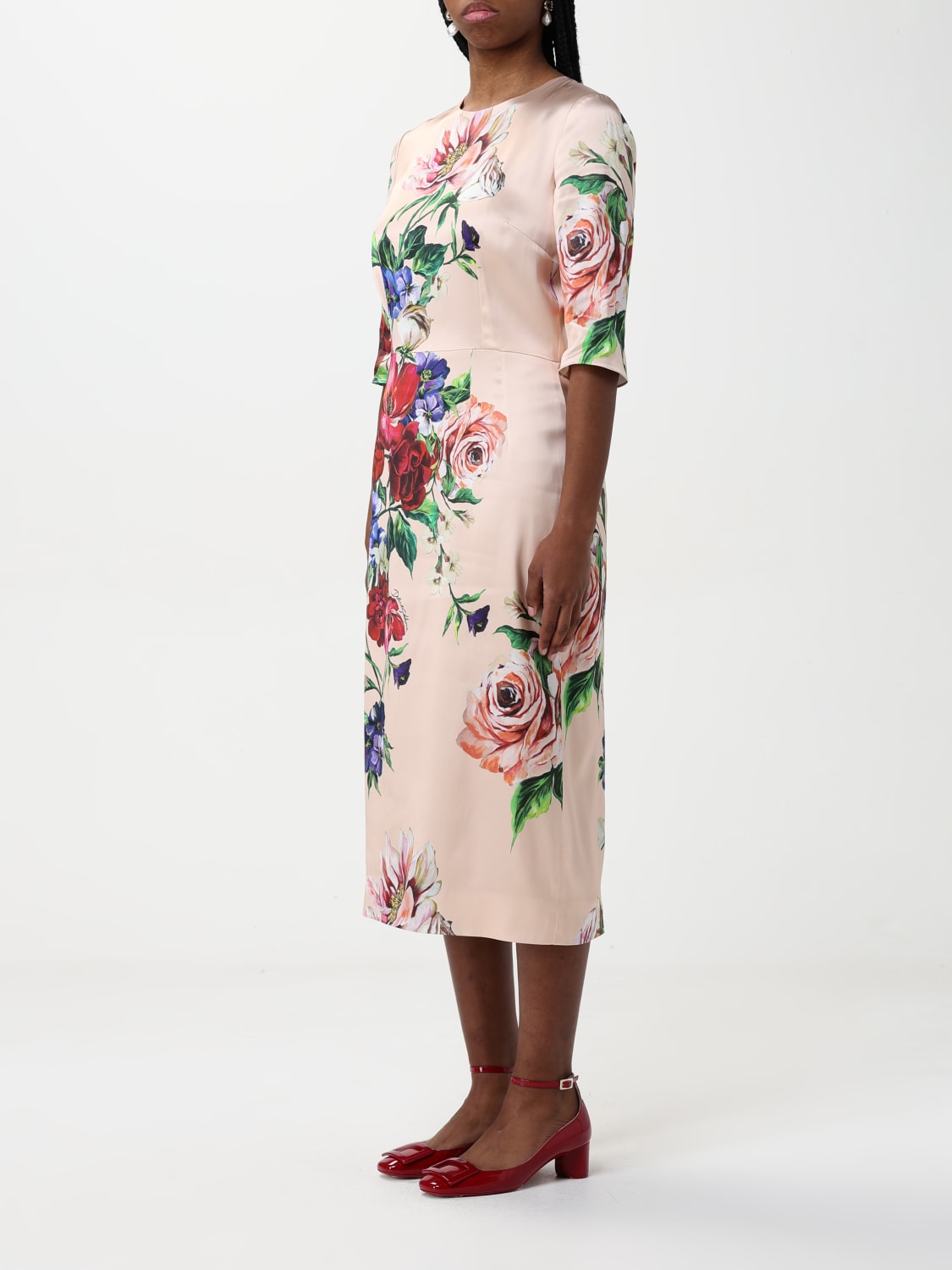 DOLCE & GABBANA ROBE: Robes femme Dolce & Gabbana, Rose - Img 3