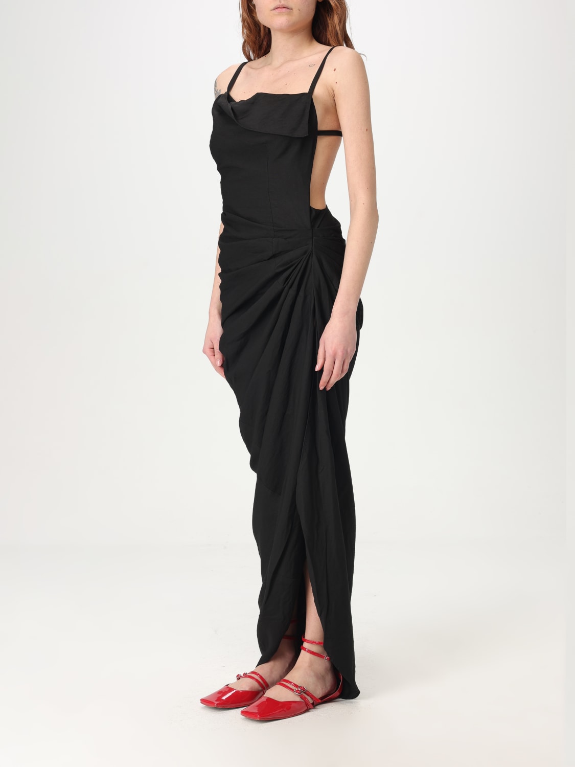 JACQUEMUS DRESS: Dress woman Jacquemus, Black - Img 3