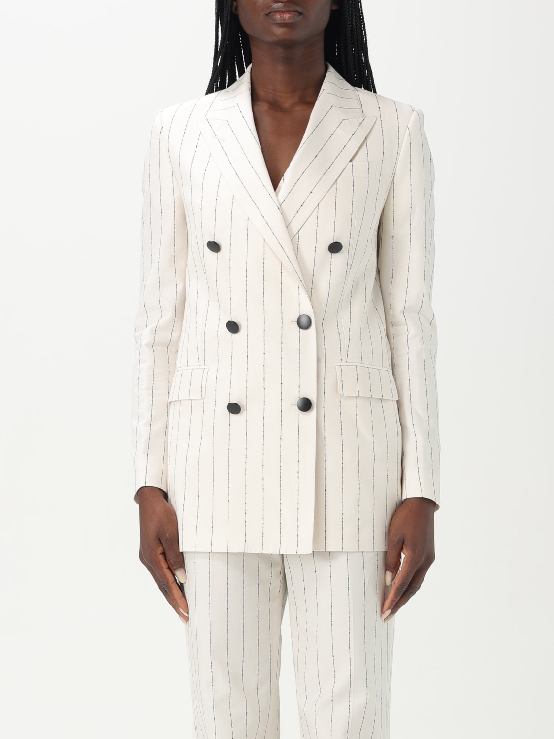 アウターその他 TAGLIATORE Woman Blazer White JJASMINE10B930002R X1089 TAGLIATORE: Blazer woman - White | Tagliatore blazer