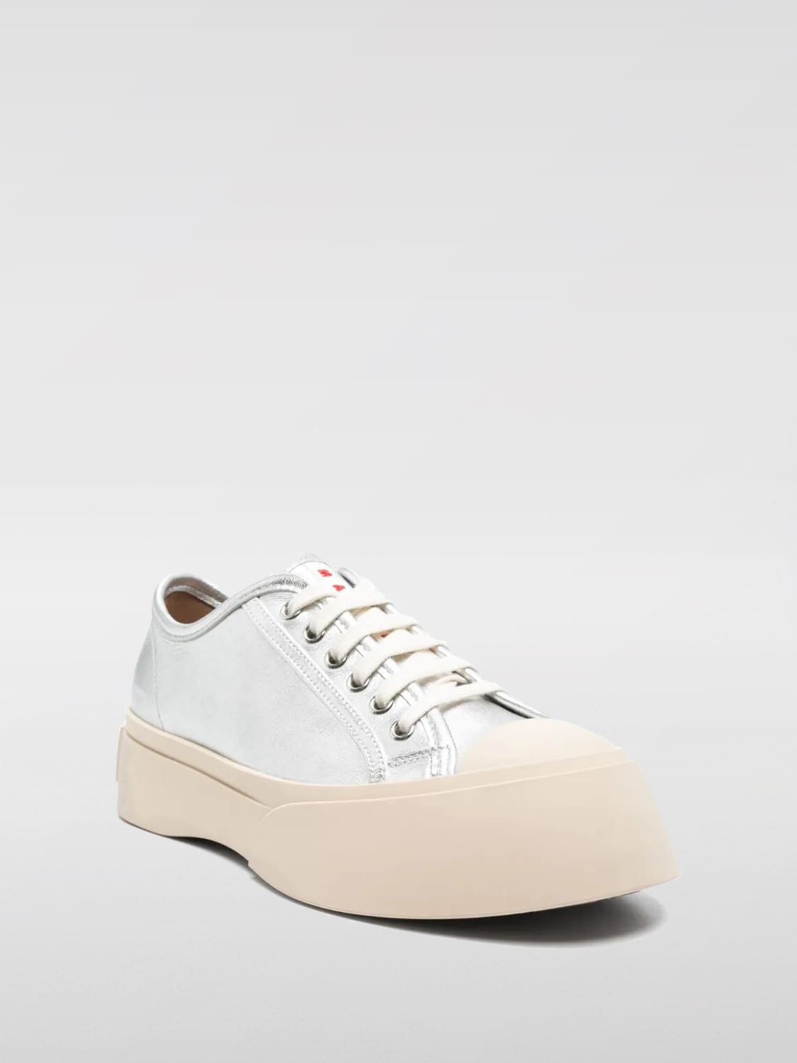 スニーカー MARNI Women Sneakers SNZW003020 PR695 0020 GREY Grey leather Mary Jane sneaker | Marni