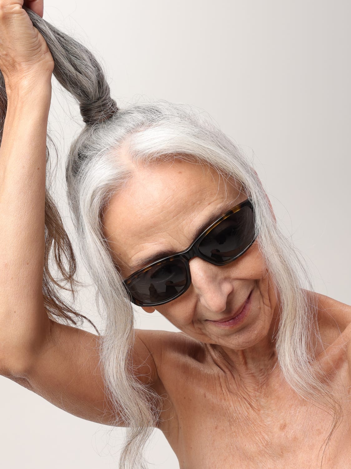 BALENCIAGA OCCHIALI DA SOLE: Occhiali da sole Balenciaga in acetato, Marrone - Img 2