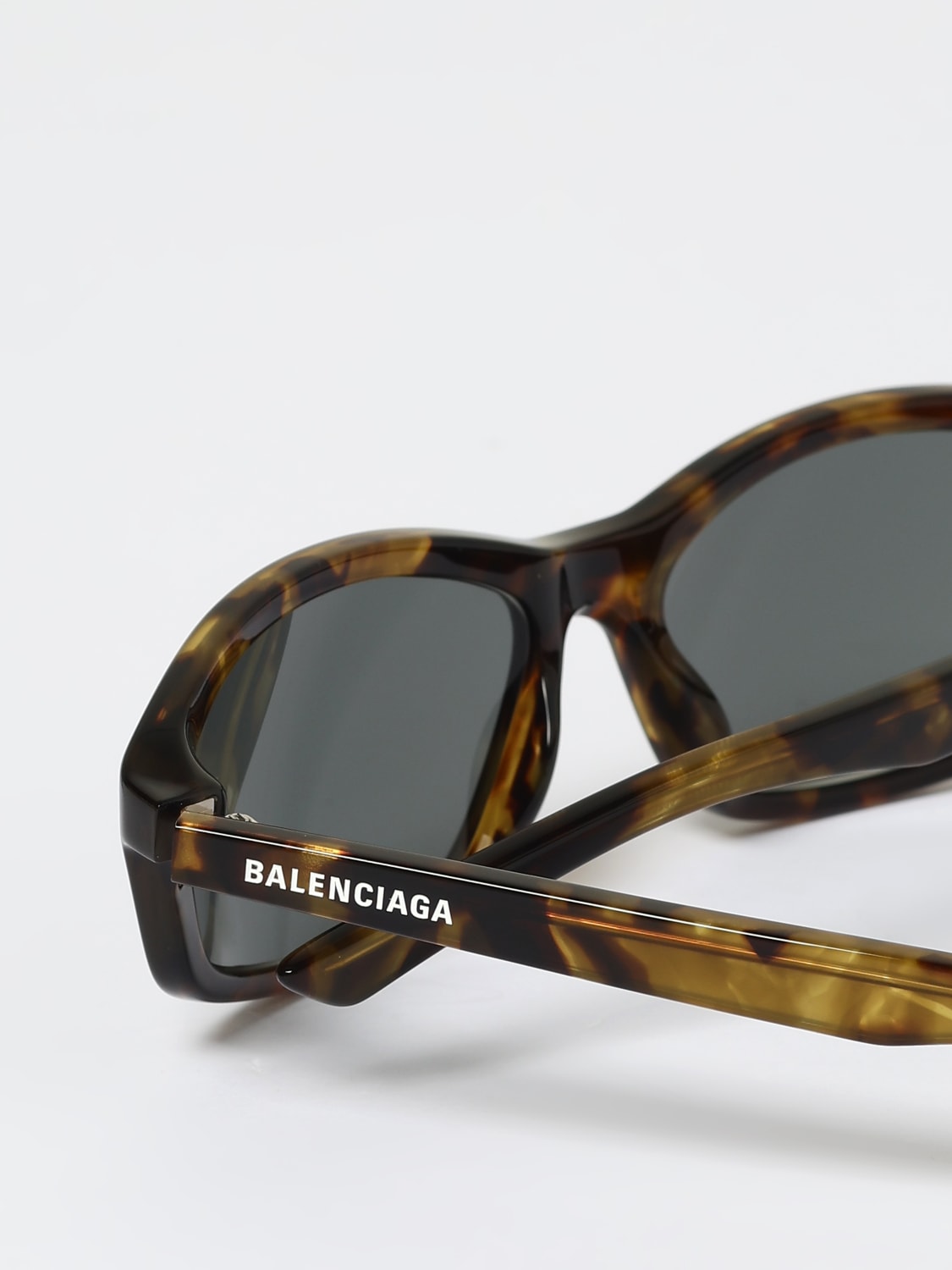 BALENCIAGA OCCHIALI DA SOLE: Occhiali da sole Balenciaga in acetato, Marrone - Img 5