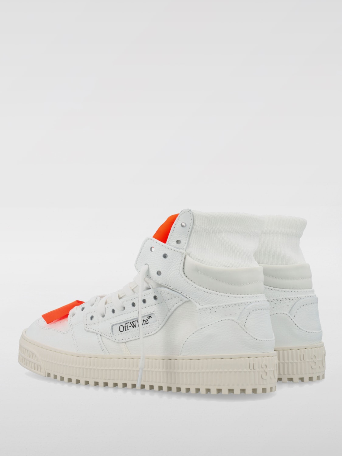 OFF-WHITE SNEAKERS: Sneakers Off Court 3.0 Off-White in pelle a grana e mesh , Bianco 1 - Img 4