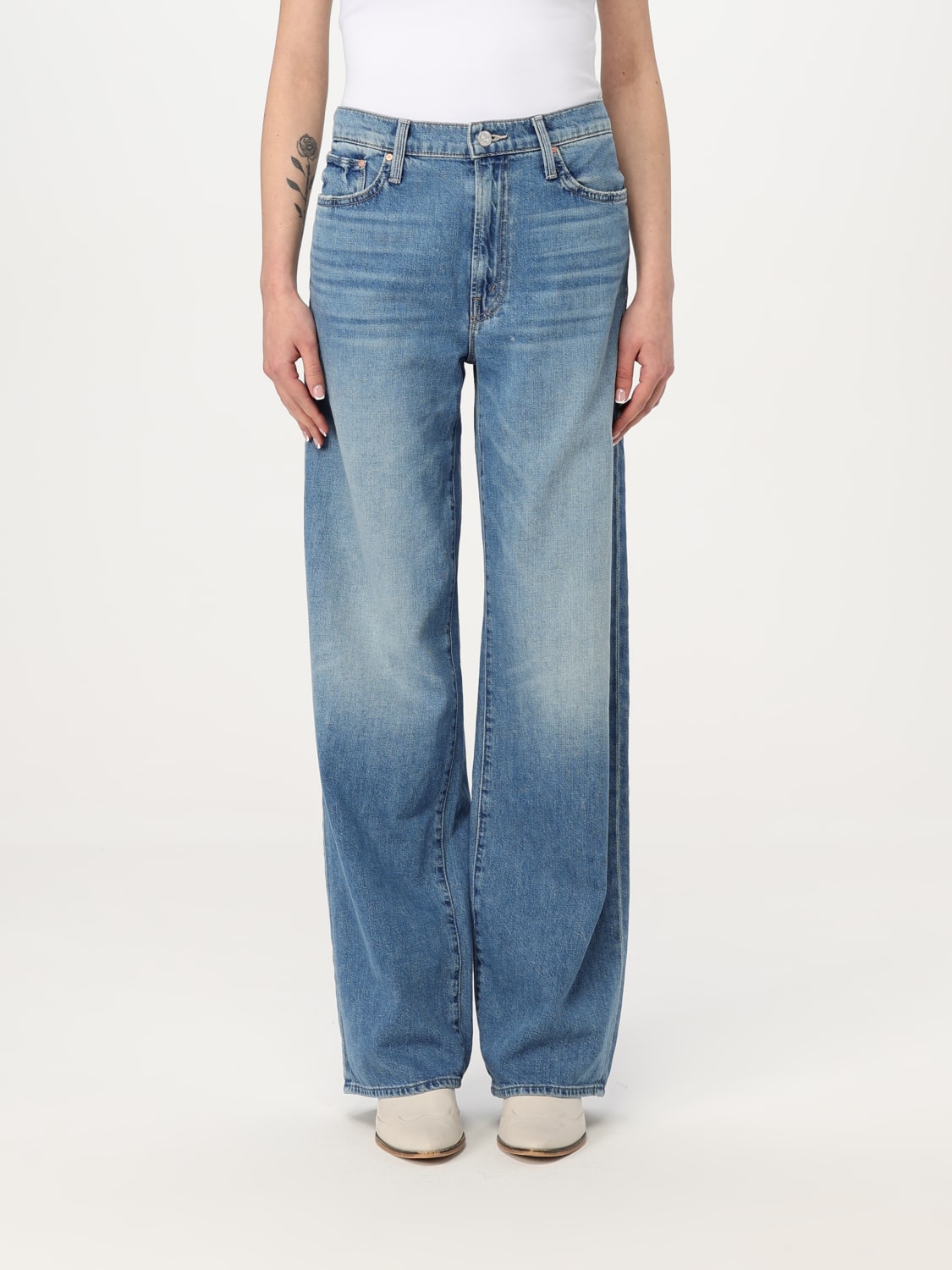 MOTHER JEANS: Jeans femme Mother, Bleu Azur - Img 1