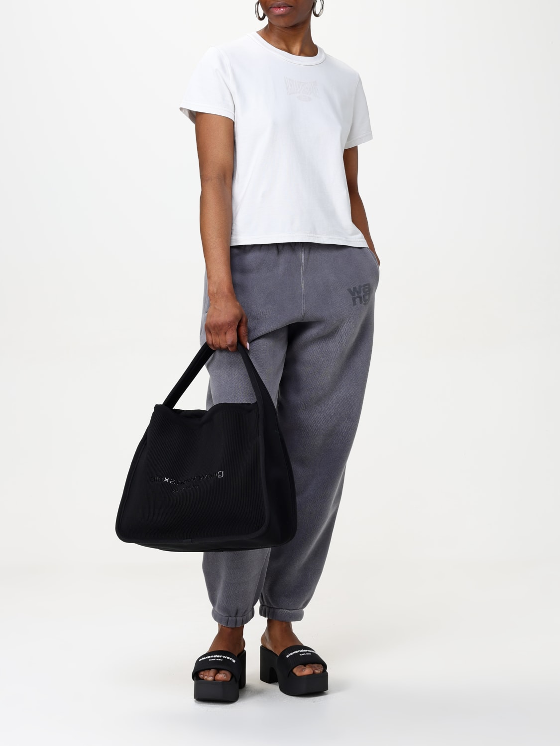 パンツ T BY ALEXANDER WANG Woman Pants Grey 4CC3244403 029C T BY ALEXANDER WANG: Pants woman - Grey | T by Alexander