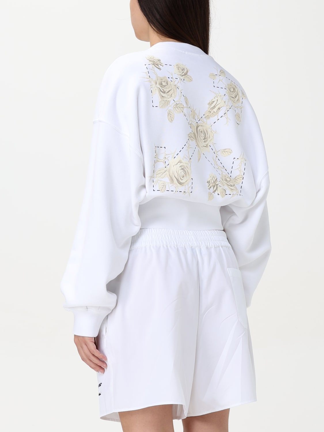OFF-WHITE: Sweater woman - White | Off-White sweatshirt