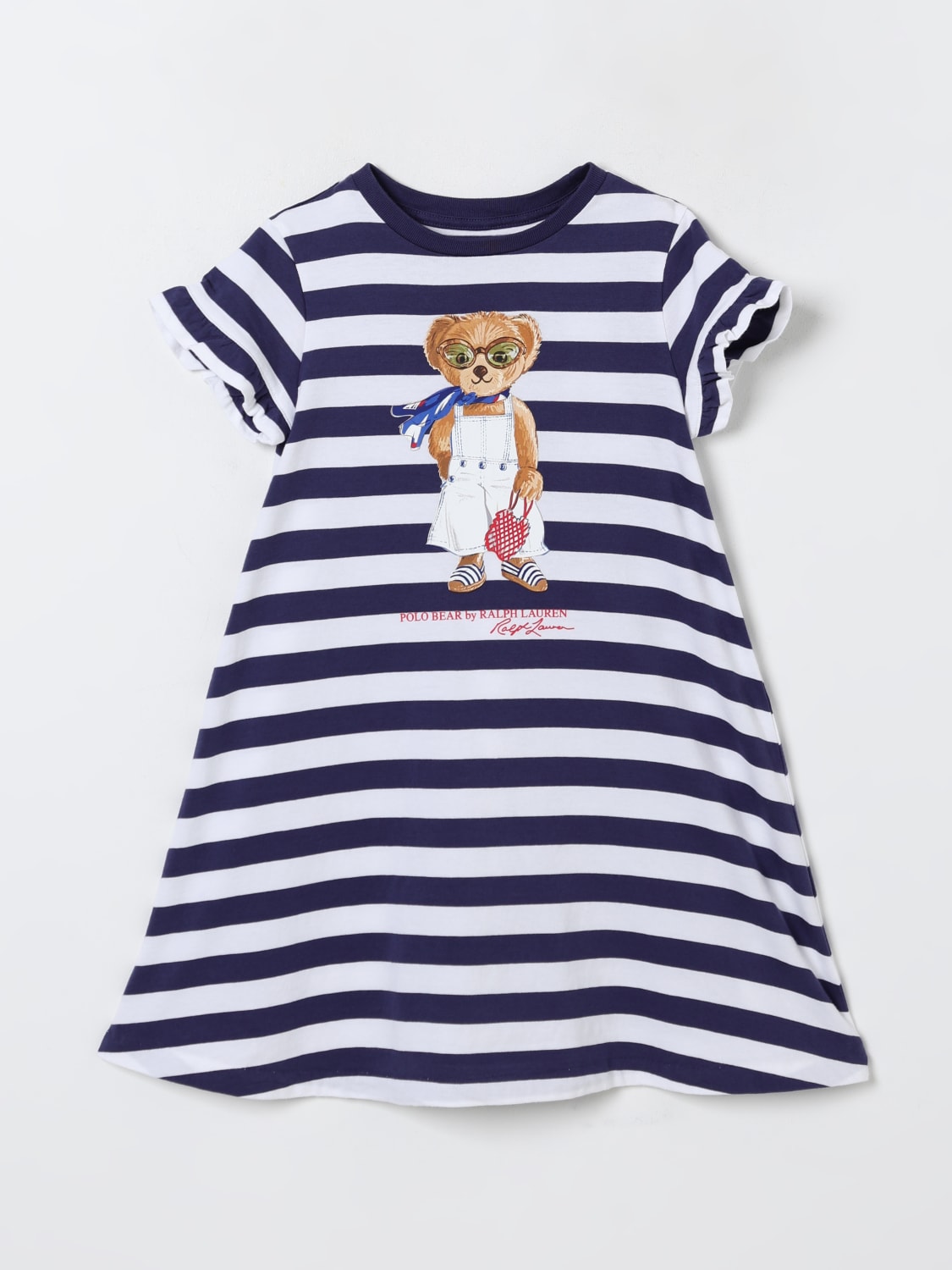 POLO RALPH LAUREN VESTIDO: Vestido niños Polo Ralph Lauren, Azul Oscuro - Img 1