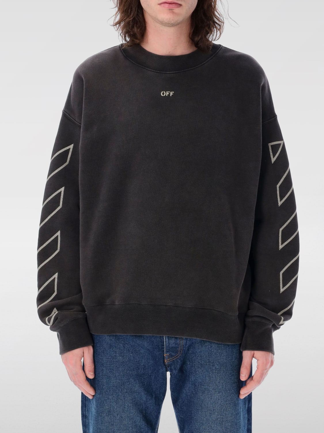 OFF-WHITE SUDADERA: Sudadera hombre Off-white, Negro - Img 1