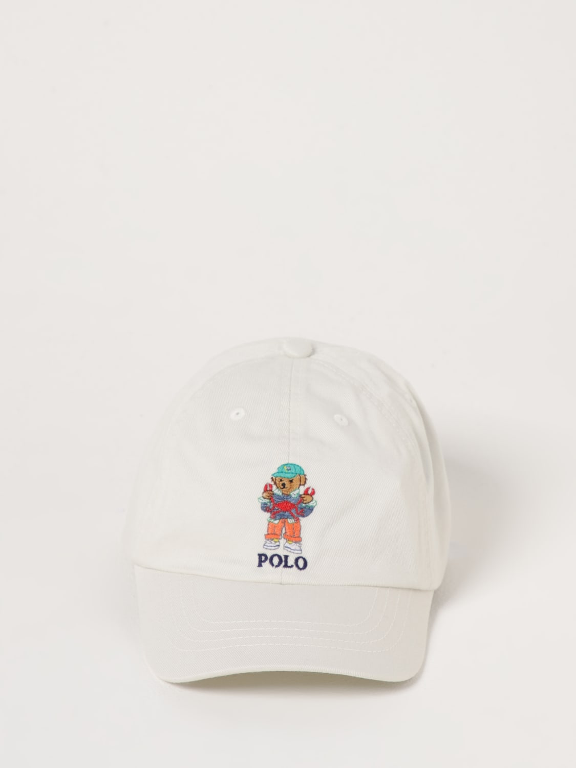 POLO RALPH LAUREN GORRO: Gorro niños Polo Ralph Lauren, Blanco - Img 2