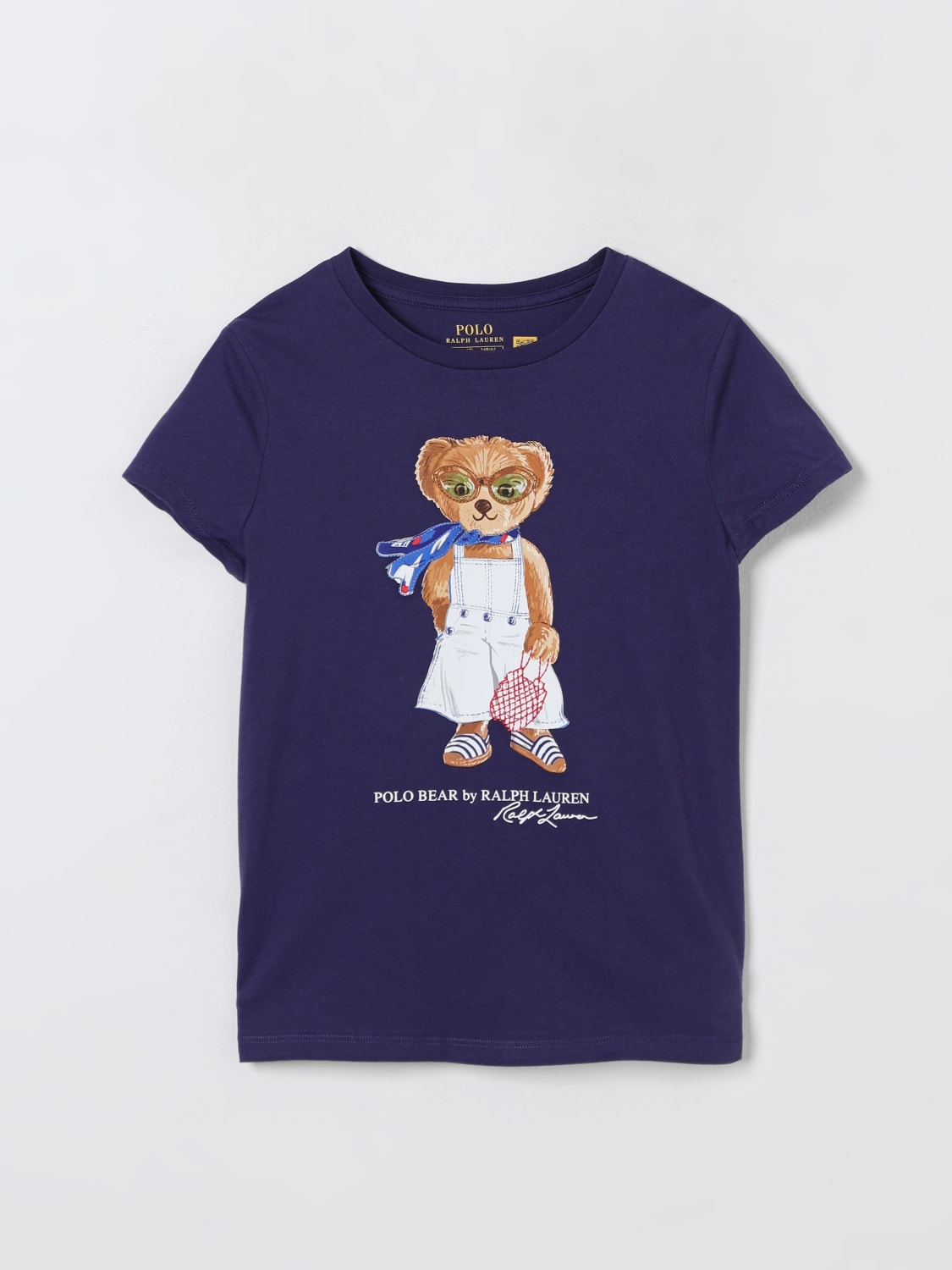 POLO RALPH LAUREN T-SHIRT: T-shirt kinder Polo Ralph Lauren, Blau - Img 1