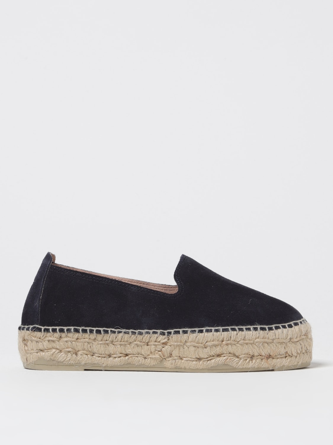 フラットシューズ MANEBI Woman Espadrilles Blue G04P0 YUCATANINDIGO Manebi's Espadrilles Moccasin Suede Blue Pirate Casual Shoes