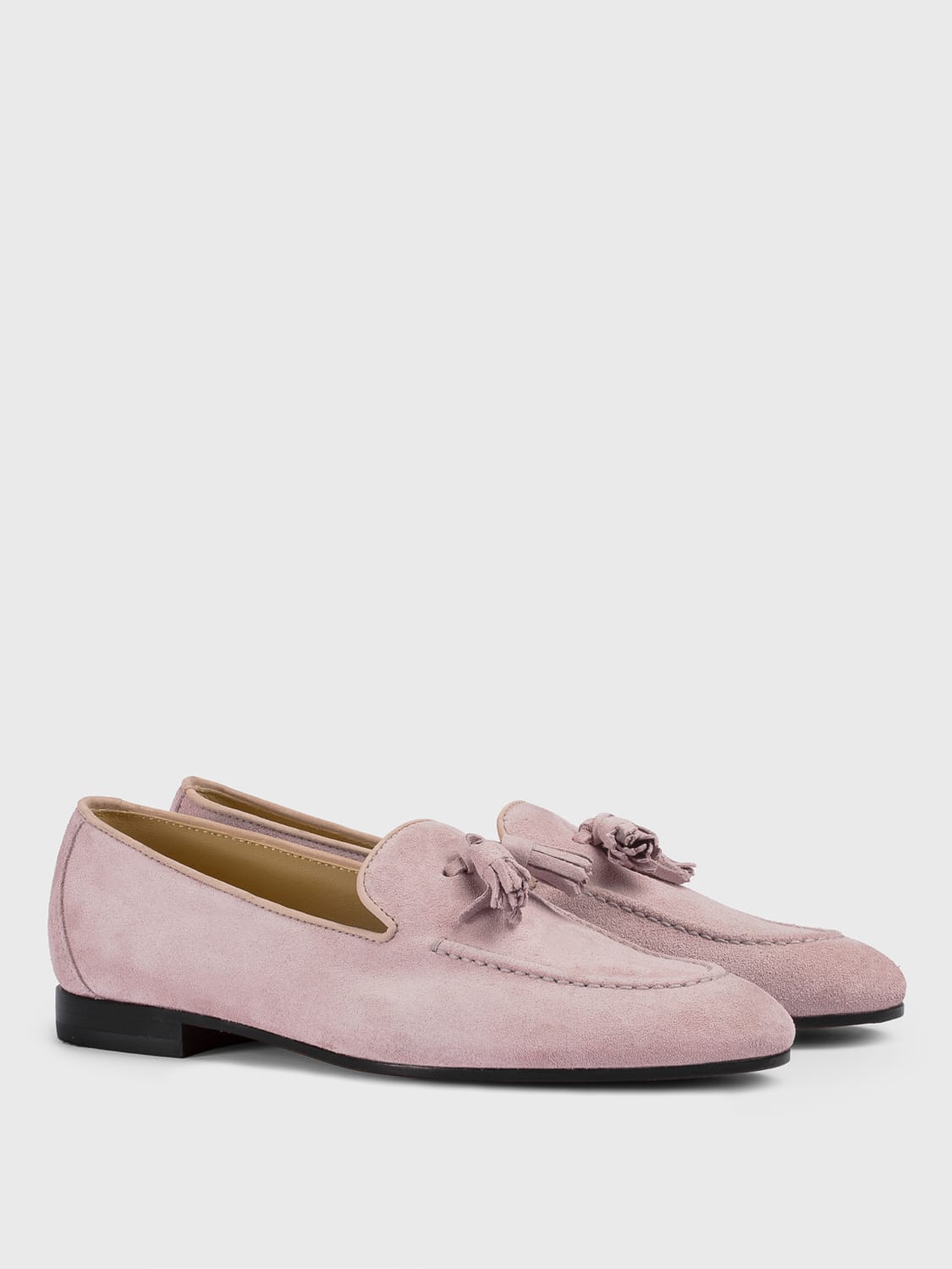 DOUCAL'S MOCASSINI: Mocassino Doucal's in camoscio con nappe, Rosa - Img 2