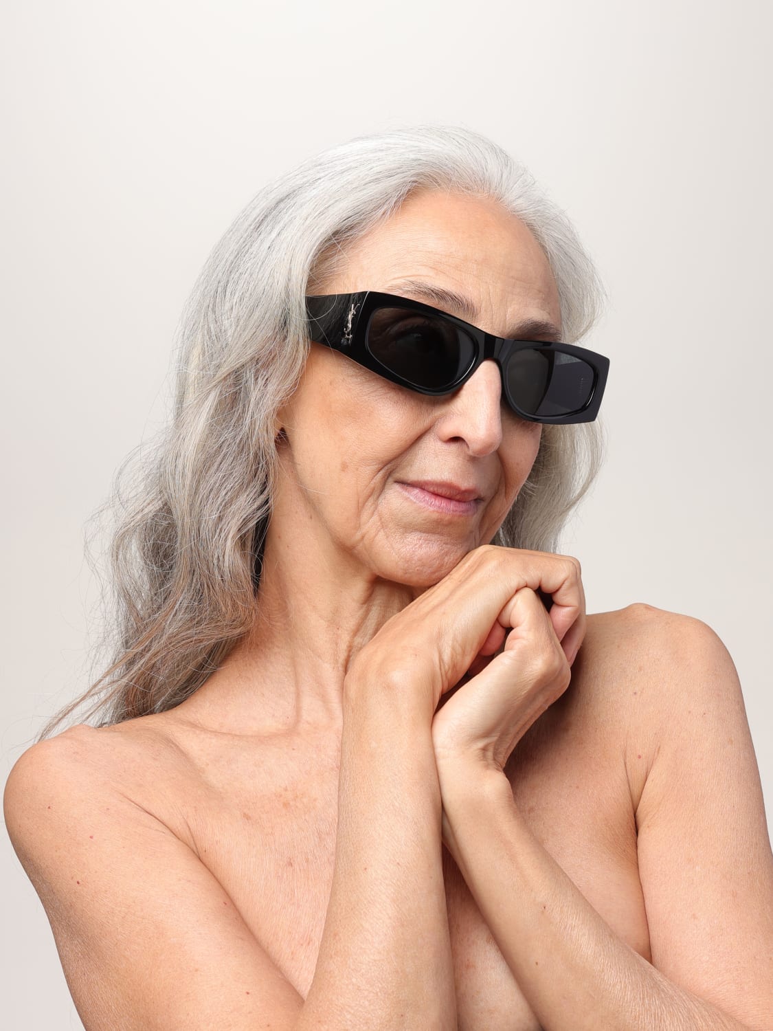 SAINT LAURENT: Sunglasses woman - Black | Saint Laurent