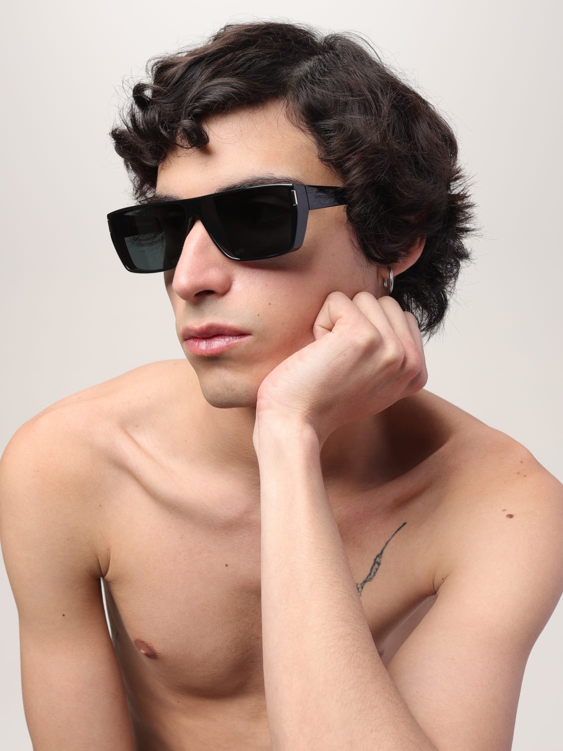 SAINT LAURENT SUNGLASSES: Sunglasses men Saint Laurent, Black - Img 2