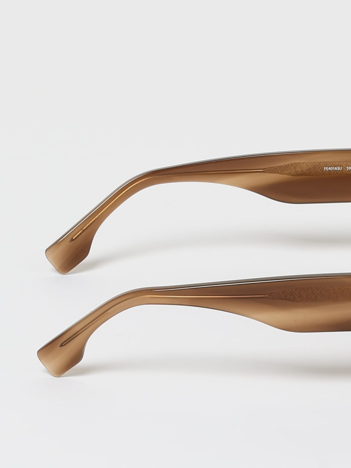 FENDI OCCHIALI DA SOLE: Occhiali da sole in acetato Fendi, Marrone - Img 4