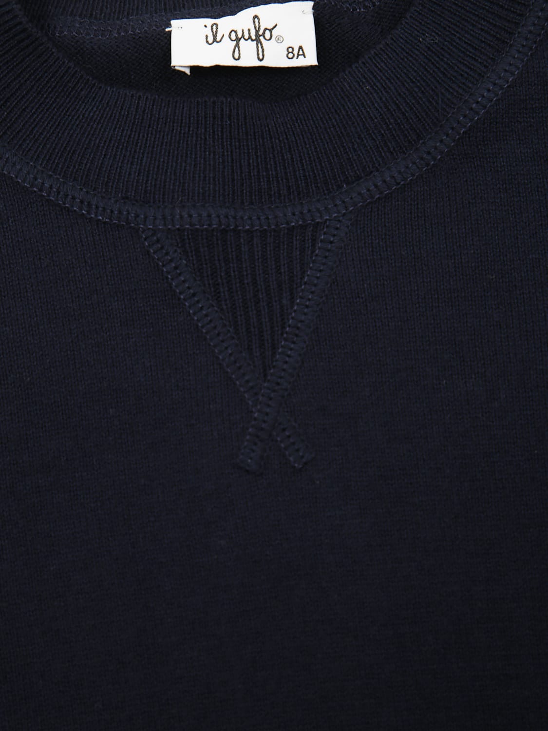 IL GUFO MAGLIA: Felpa a girocollo basic Il Gufo, Blue 1 - Img 3