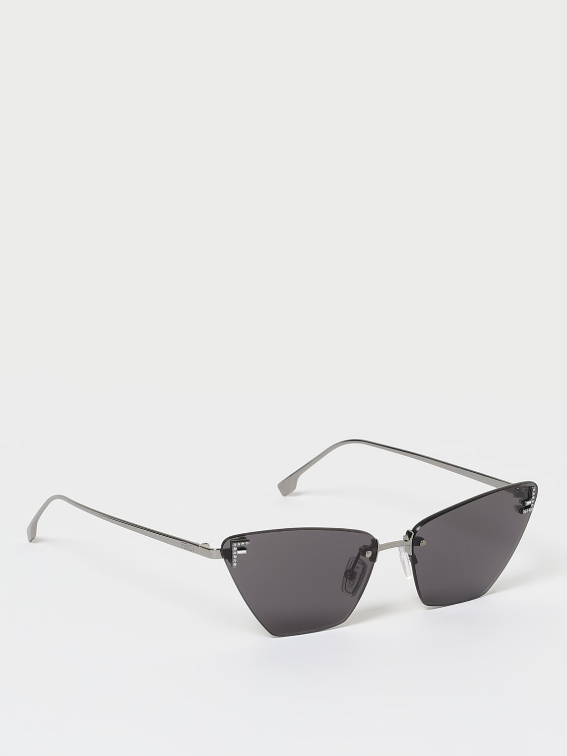 サングラス FENDI Woman Sunglasses Grey FE4160US 14A Sunglasses FENDI First crystal FE4160US 14A 57-14 Silver in