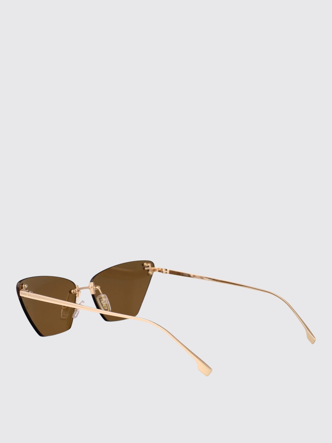 サングラス FENDI Woman Sunglasses Brown FE4160US 28E Sunglasses FENDI First crystal FE4160US 28E 57-14 Gold in