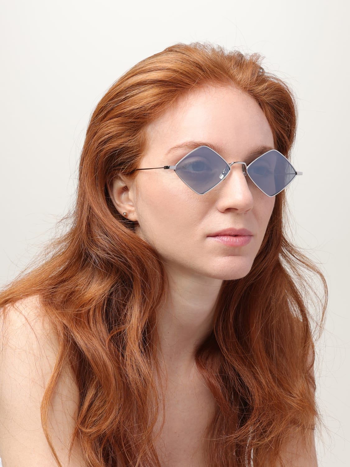 SAINT LAURENT SUNGLASSES: Sunglasses woman Saint Laurent, Silver - Img 2