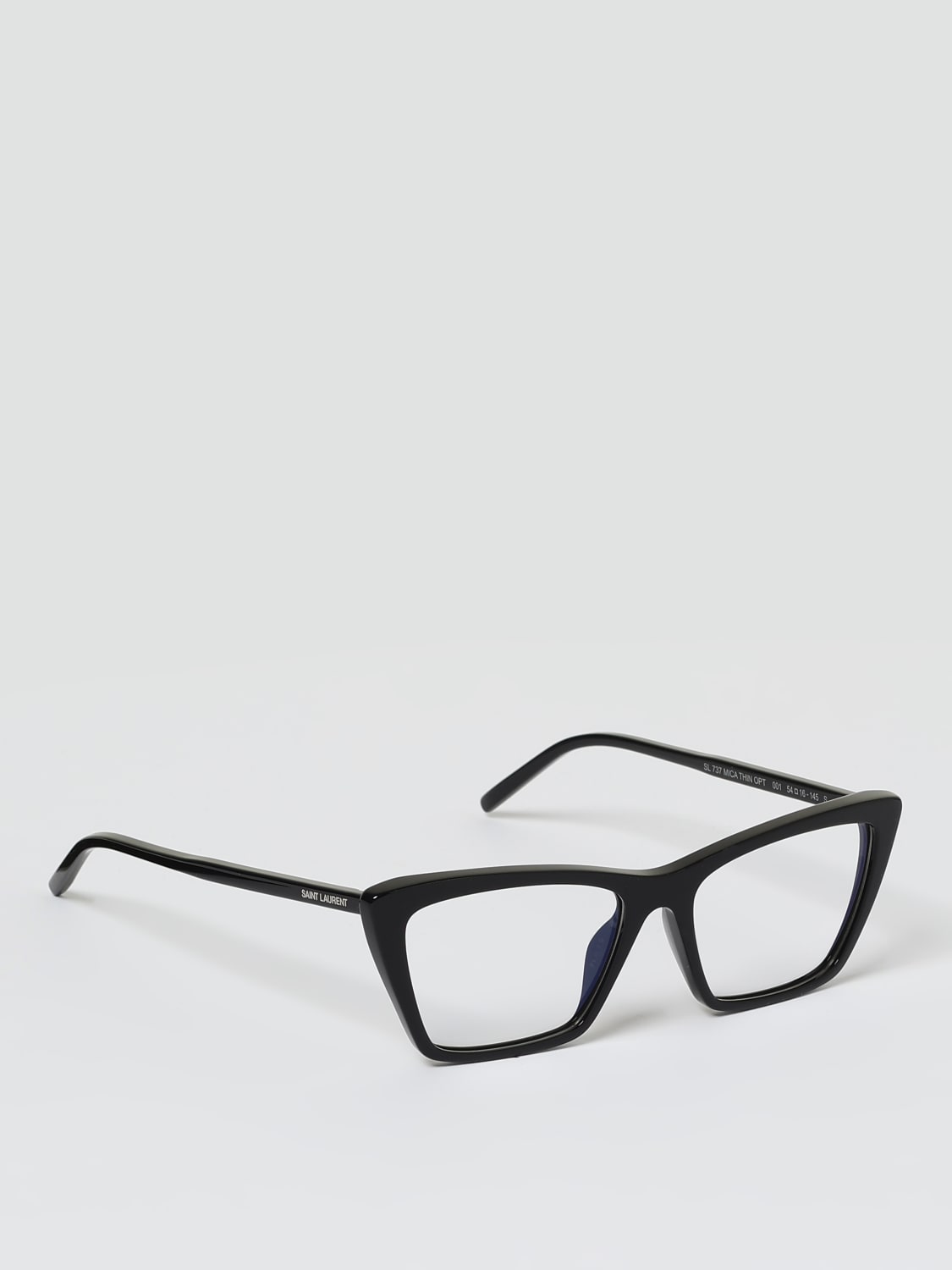 メガネ SAINT LAURENT Woman Optical frames Black SL737 001 Saint Laurent™ SL 737 MICA THIN 001 54 Black Sunglasses