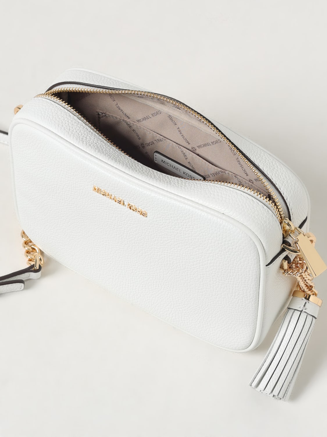 MICHAEL KORS MINI BAG: Shoulder bag woman Michael Kors, White - Img 3