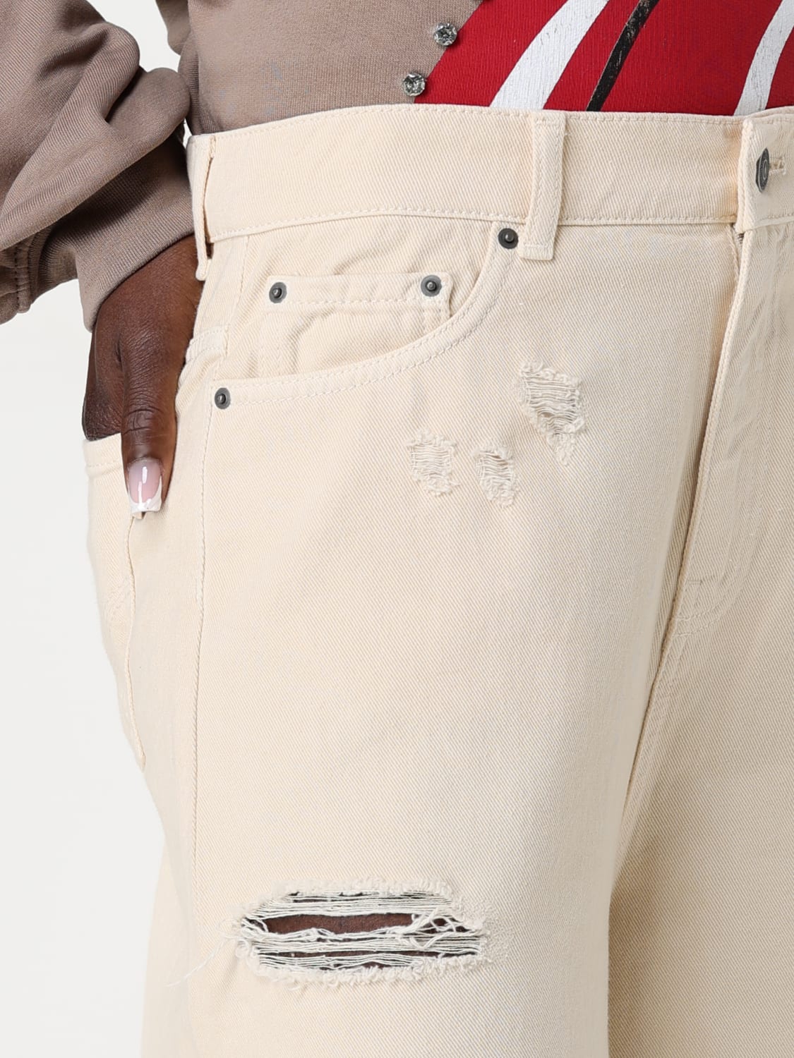 ANIYE BY: distressed denim jeans - White | Aniye by jeans ANIYE BY: distressed denim jeans - White | Aniye by jeans