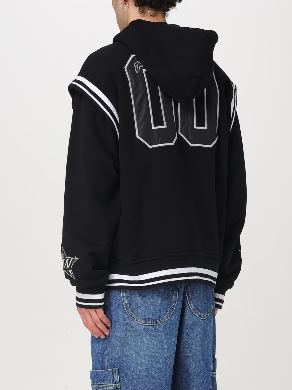 OFF-WHITE: Sweatshirt men - Black | Off-White sweatshirt