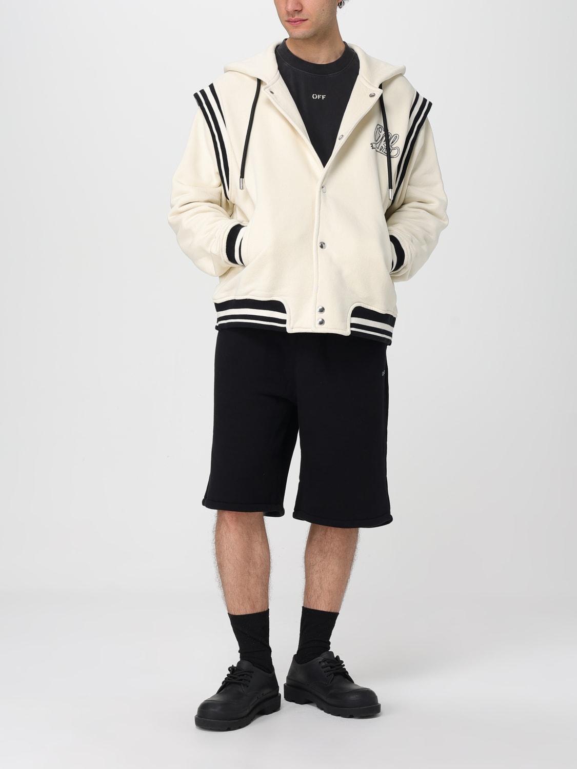 スウェット・トレーナー Off-White OMEK003S25JER001 Sweatshirts OFF WHITE OFF-WHITE: Sweatshirt men - White | Off-White jacket