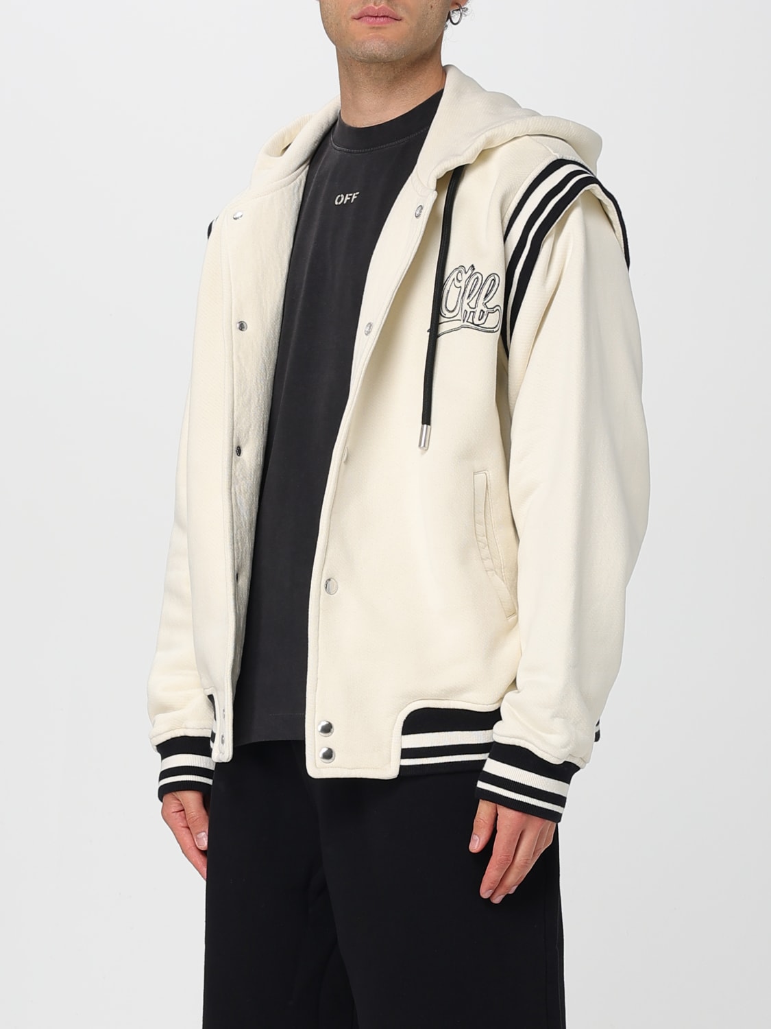 OFF-WHITE JACKET: Sweatshirt men Off-white, White - Img 4
