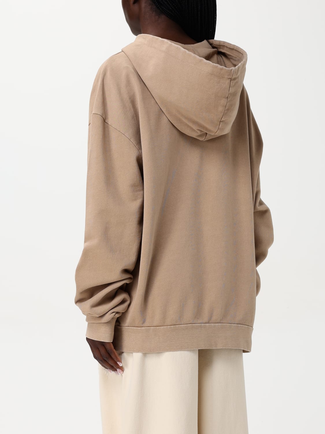 ANIYE BY FELPA: Felpa in cotone stampata con cristalli Aniye By, Beige - Img 2