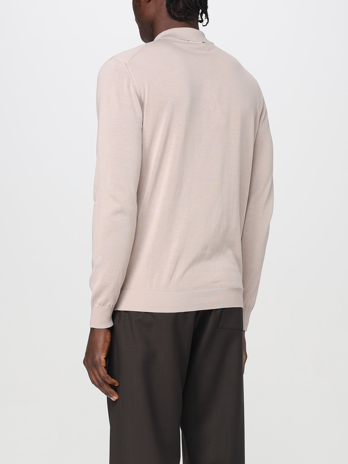 Tシャツ・カットソー Drumohr SS25 LONG SLEEVES POLO SHIRT (D0GN214 795) DRUMOHR: Polo shirt men - White | Drumohr polo shirt D0GN214