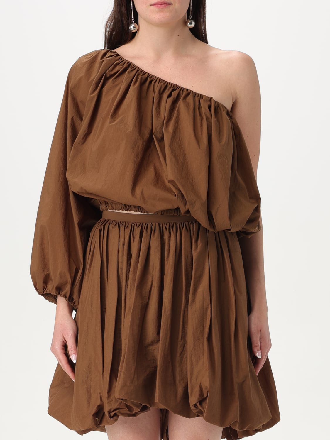 PHILOSOPHY DI LORENZO SERAFINI TOP: Chemise femme Philosophy Di Lorenzo Serafini, Marron - Img 1