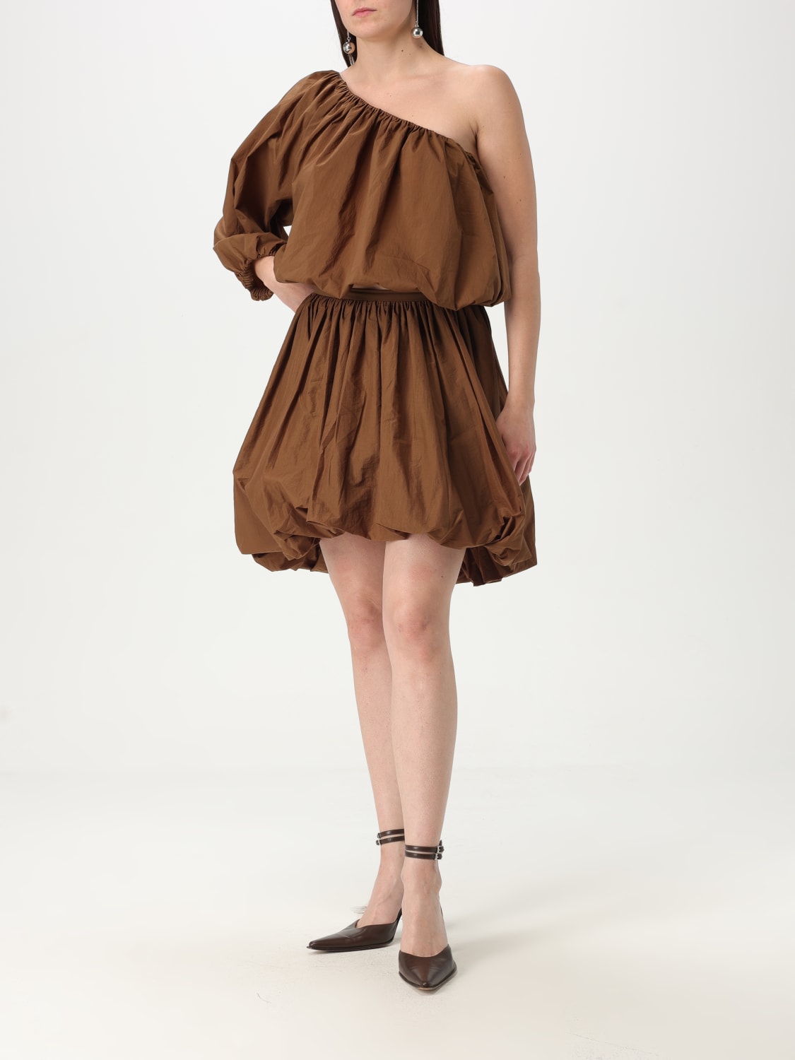 PHILOSOPHY DI LORENZO SERAFINI TOP: Chemise femme Philosophy Di Lorenzo Serafini, Marron - Img 2