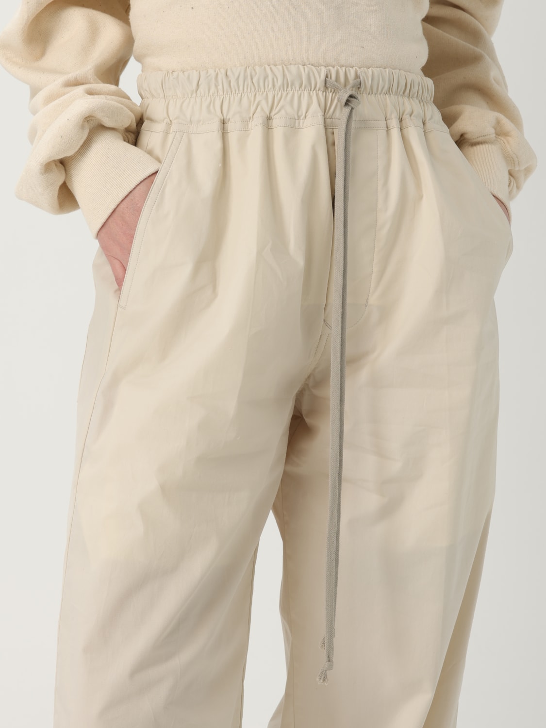 パンツ RICK OWENS Women Straight Pants RP01E7353WG 64 BEIGE RICK OWENS: Pants woman - Beige | Rick Owens pants
