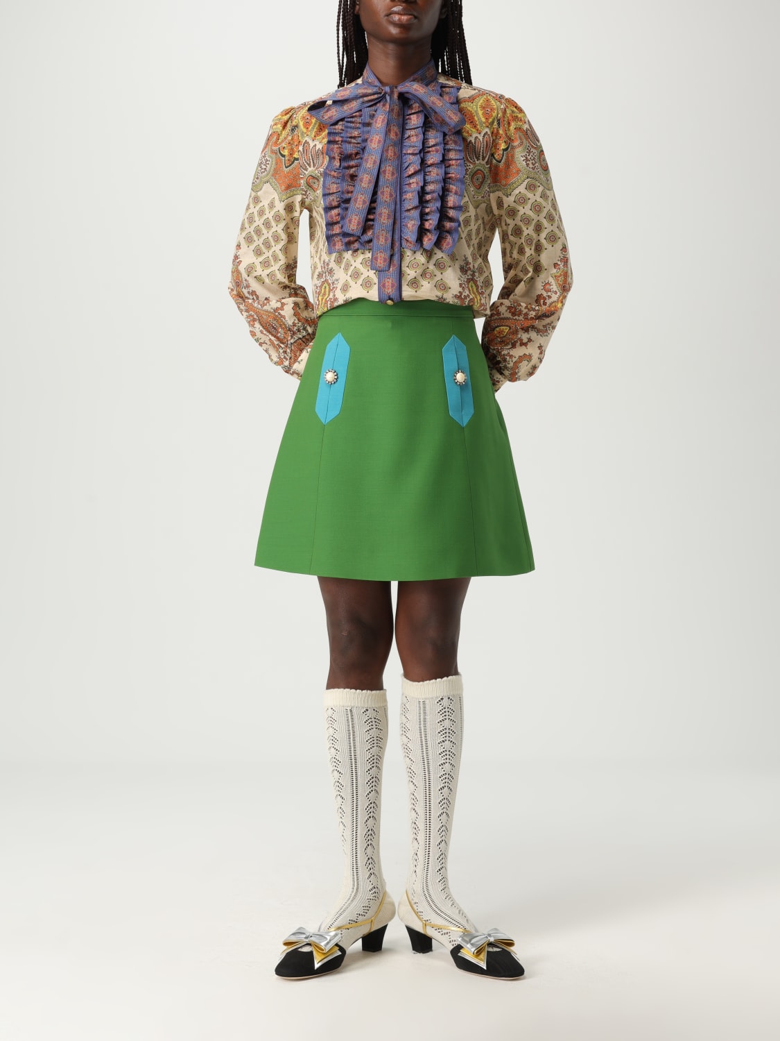 VALENTINO CHEMISE: Top femme Valentino, Multicolore - Img 2