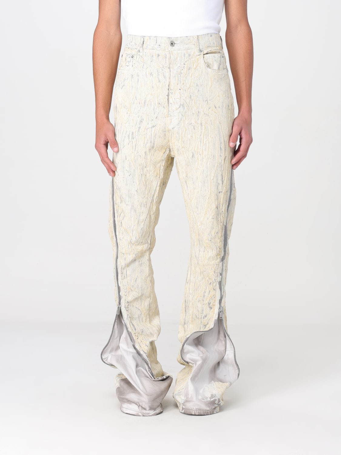 RICK OWENS JEANS: Jeans homme Rick Owens, Or - Img 1