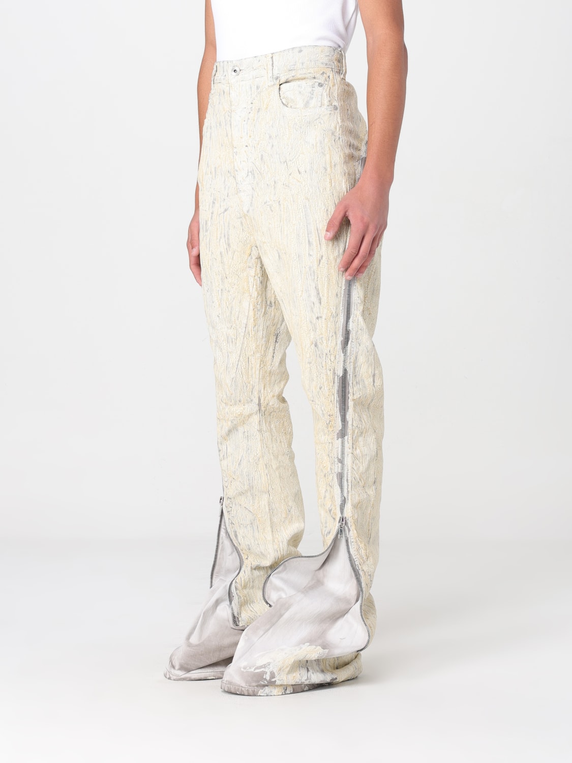 RICK OWENS JEANS: Jeans homme Rick Owens, Or - Img 4