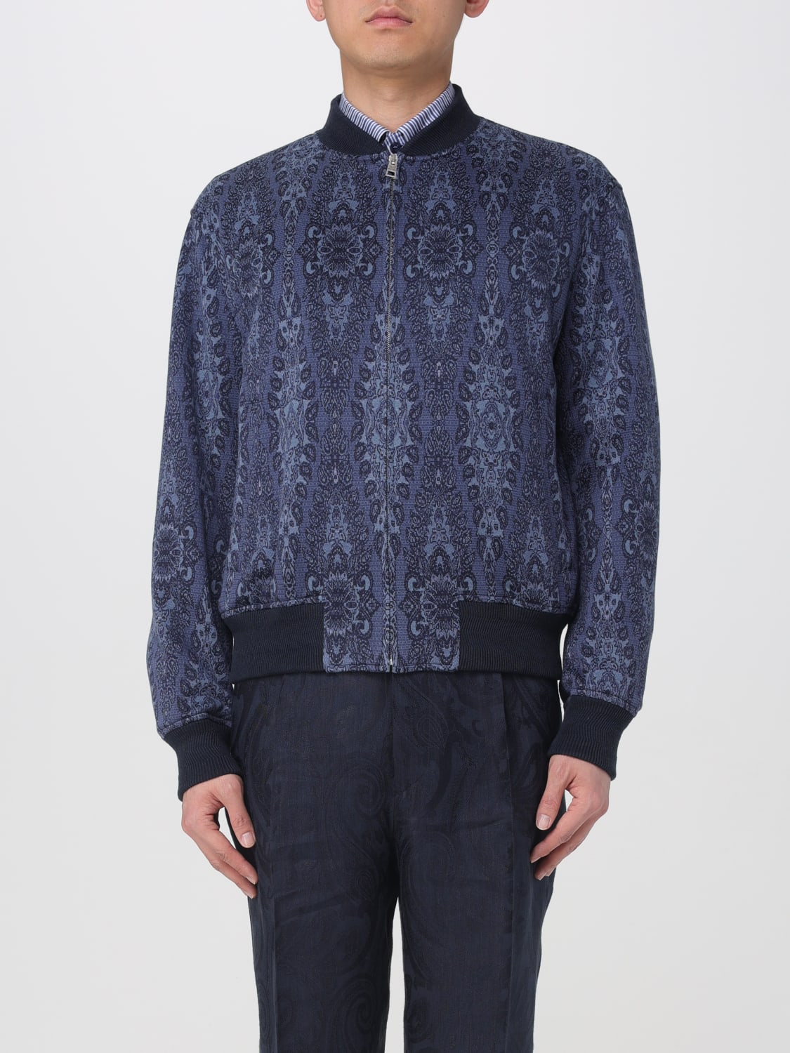 ETRO JACKET: Coat men Etro, Blue - Img 1
