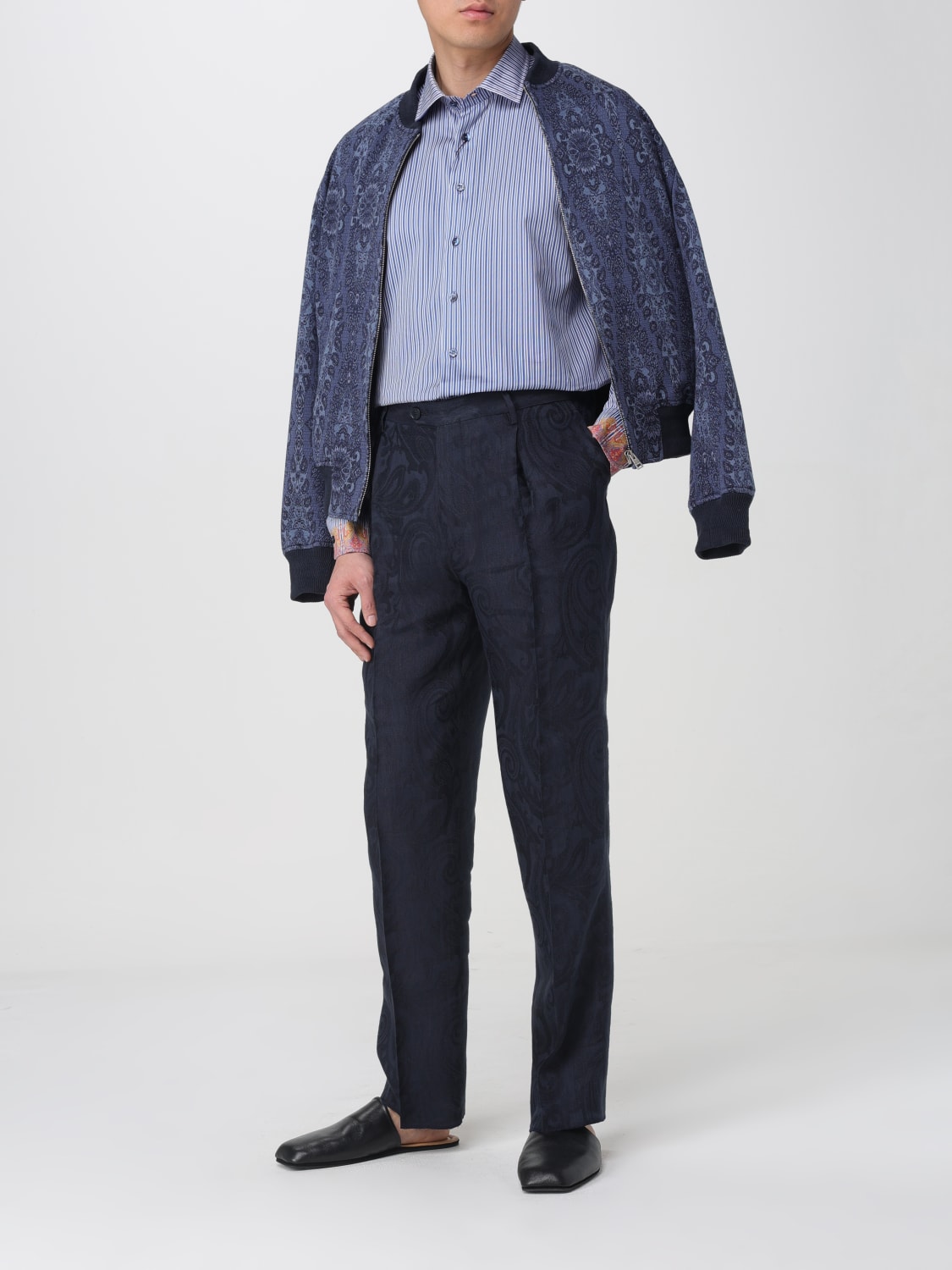 ETRO JACKET: Coat men Etro, Blue - Img 2