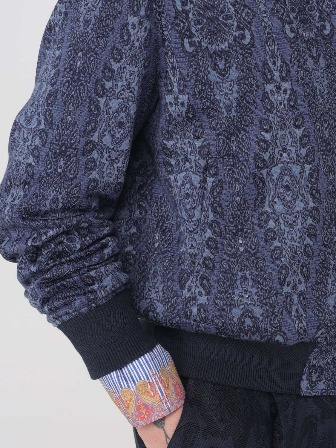 ETRO JACKET: Coat men Etro, Blue - Img 5