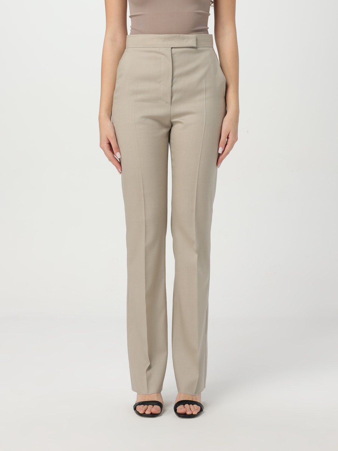 パンツ S MAX MARA Women Straight Pants 2519131163600 002 Beige S MAX MARA: Pants woman - Beige | 'S Max Mara pants