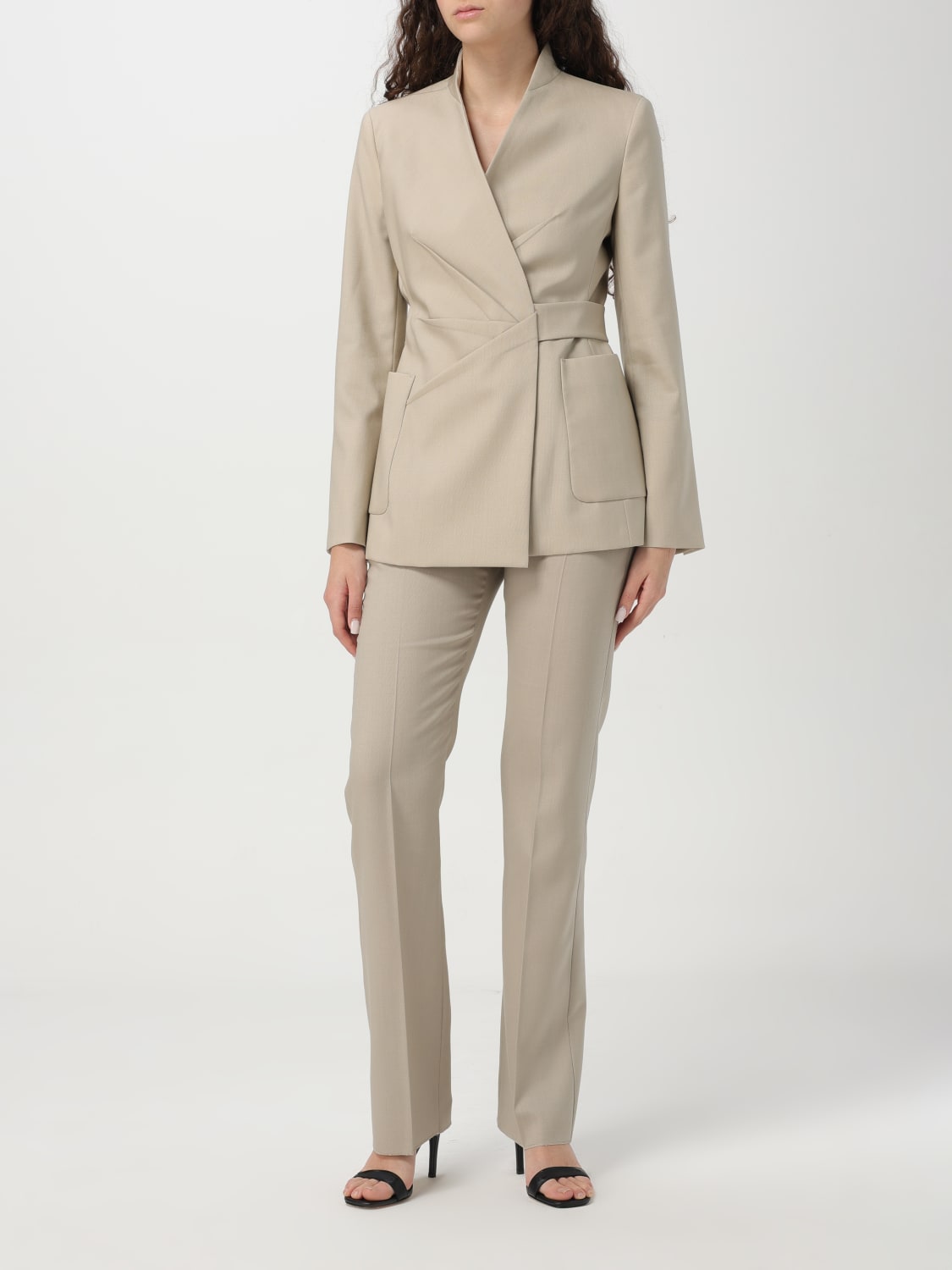 パンツ MAX MARA Women Straight Pants LACCATOCO 014 BEIGE Beige trousers female | Max Mara