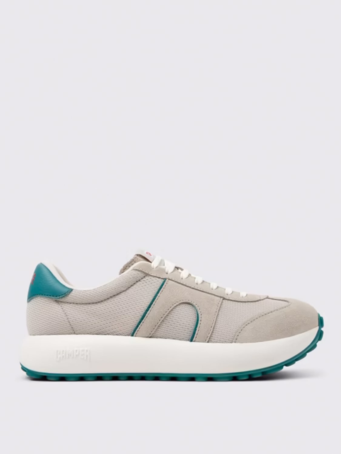 CAMPER SNEAKERS: Sneakers Pelotas Athens Camper in tessuto e pelle scamosciata , Grigio - Img 1