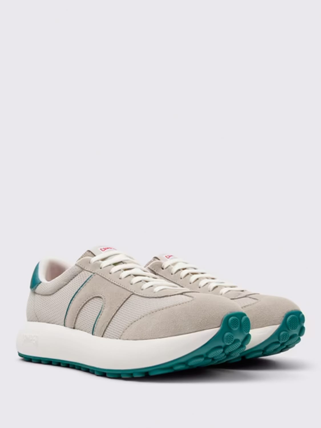 CAMPER SNEAKERS: Sneakers Pelotas Athens Camper in tessuto e pelle scamosciata , Grigio - Img 2