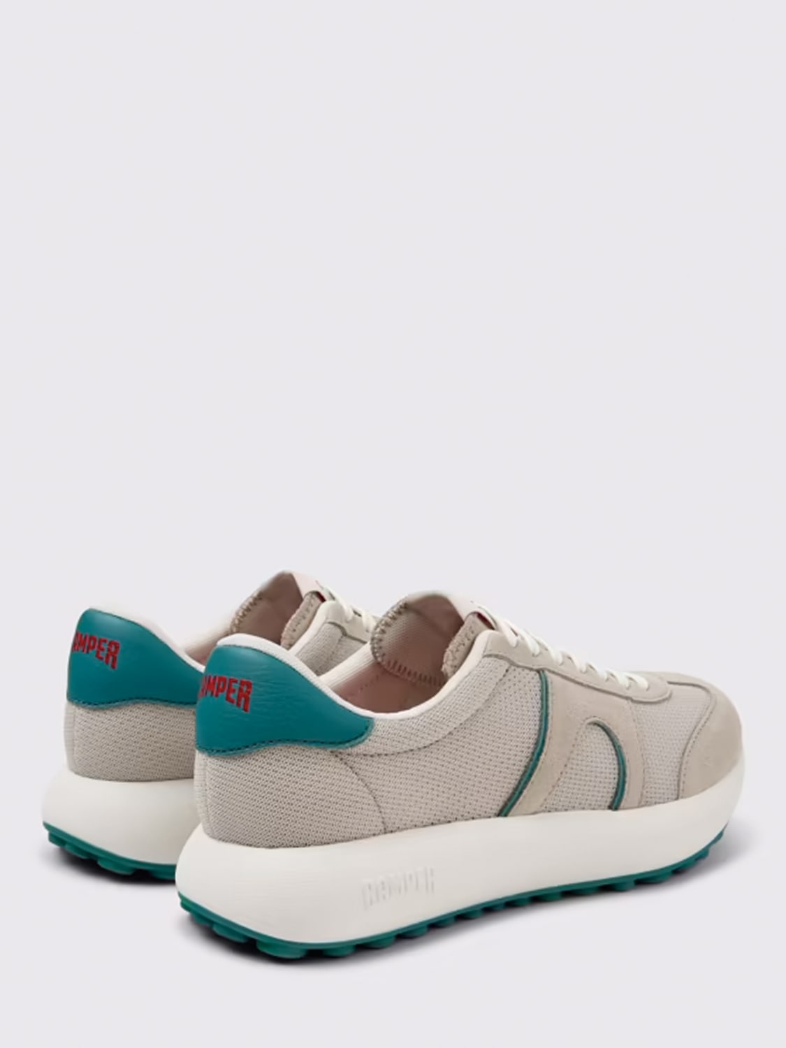 CAMPER SNEAKERS: Sneakers Pelotas Athens Camper in tessuto e pelle scamosciata , Grigio - Img 3