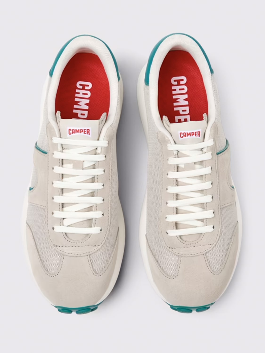 CAMPER SNEAKERS: Sneakers Pelotas Athens Camper in tessuto e pelle scamosciata , Grigio - Img 4